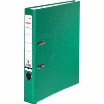 Herlitz Ordner maX.file nature plus, Spezialpapierbezug, Kantenschutz, standfest, A4 5 cm, grün