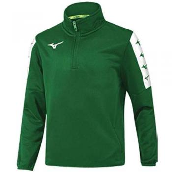 Sweatshirt Mizuno Nara Tt Half Zip color verde 2XL masculino