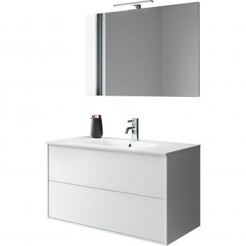 Composizione moderna IGEA 4 pezzi bianco opaco 91x46,5x190