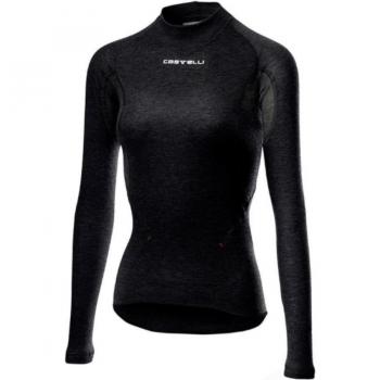 Castelli flanders 2 w warm damen langarm unterhemd schwarz