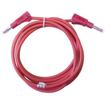 Cordon de test banane mâle 4 mm, 2 m couleur rouge – Mueller Electric BU‑2323‑10‑79‑2