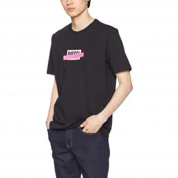Diesel Herren T-JUST T-Shirt, Schwarz (Black 900), Größe L
