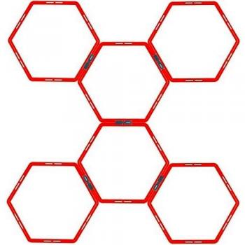 Avento 41TK 6 Piece Agility Grid Hexagon