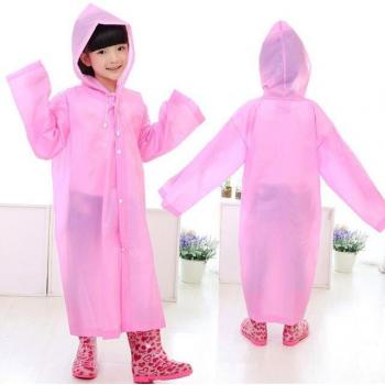 Kids Transparent Rain Poncho