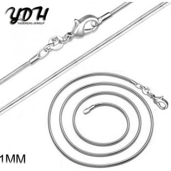 2022 Newest 925 Sterling Silver Unisex Chain Necklace, 16''-24''
