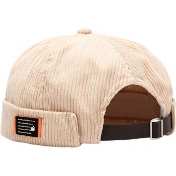 Chapeau Marin Rétro en Velours Unisexe
