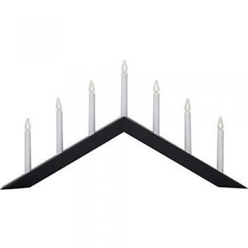 Black Pointed Arrow Candelabra, 7 Flames – Star Trading