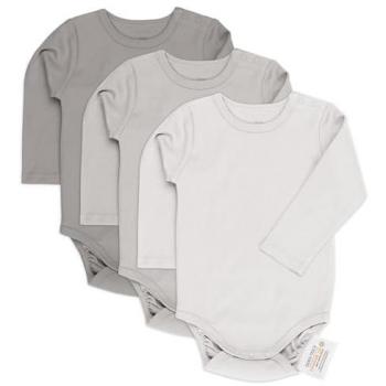 Unisex‑Baby‑Body „LaLoona Wickelbodys“ – 98 cm – Langarm‑3er-Pack, beige, naturfarben