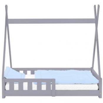 Lit d'enfant Tipi en bois avec protection antichute ML-DESIGN