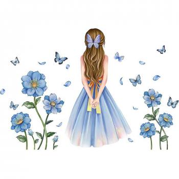 Stickers de Pared Florales para Niñas