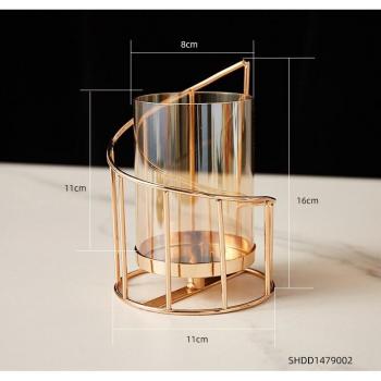 Golden Candle Holder for Home Decor