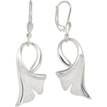 Paar Ginko Ohrhänger aus 925 Silber von JOBO