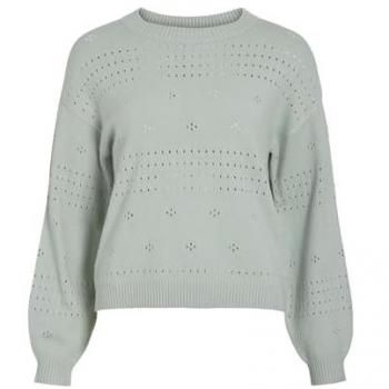 Vila Viril Ls O-neck Brei Top Mint