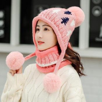 Thick Knit Winter Scarf and Hat for Women