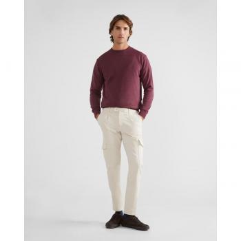 Pantalón cargo beige claro para hombre