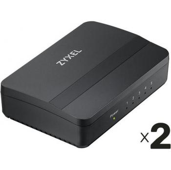 ZYXEL 5-Port Switch GS-105S v2 Doppelpack
