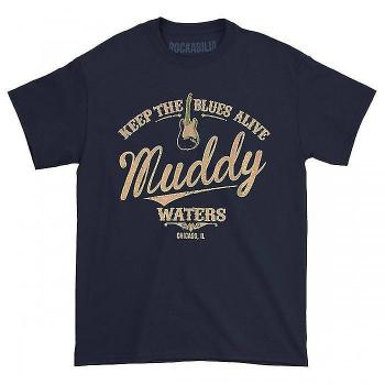 Keep The Blues Alive Muddy Waters T-Shirt XL navy blau