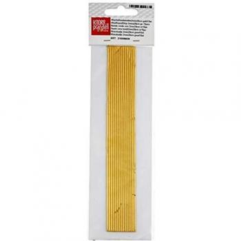 KnorrPrandell 15er Pack Wachsstreifen, 2 mm x 20 cm, gold