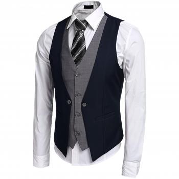 Burlady Damen-Style Westen für Herren (81-Blau)