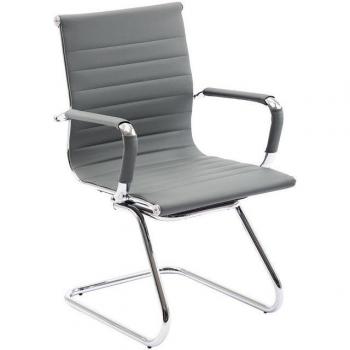 Dual-Seat White PU Leather Boardroom Chairs – Wahson Model