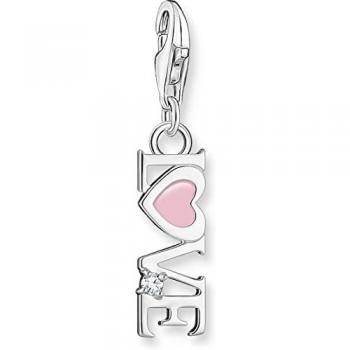 Colgante Charm Love Corazón Rosa Mujer Thomas Sabo Plata 2011-041-9