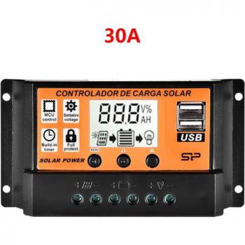 MPPT Dual USB Charge Controller with LCD for Solar Panels