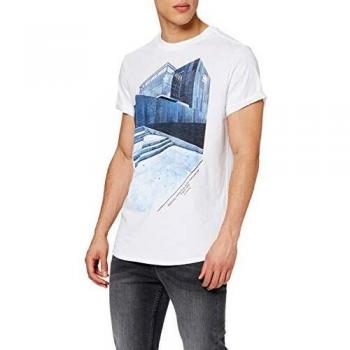 G-Star Raw Lash Building Oversized T-Shirt, Rouge (336-110), XXL Homme
