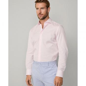 Rosa Poplin Hackett Camicia Slim XS