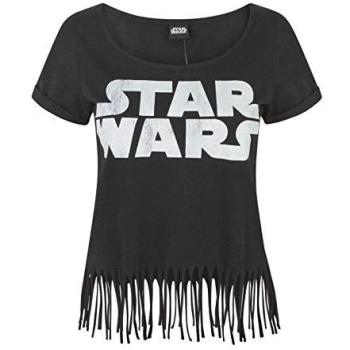 Women's Star Wars Fringe Short-Sleeve Shirt – Black, L