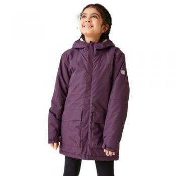 Ropa Infantil Chaqueta Aislante y Resistente al Agua Regatta Farbank, Tonalidad Morado