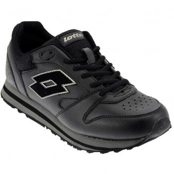 Lotto Trainer VIII LTH, Calzature sportive Uomo, Nero/Grigio