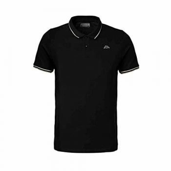 Polo Kappa Ezio court noir blanc