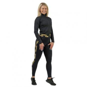 Nebbia XS Gold Trim Zip-up Jacket for Women