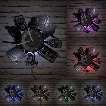 Jazz Band Vinyl Clock