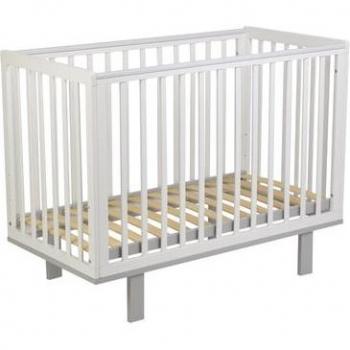 Polini Kids Lettino Simple 60x120 cm bianco/grigio