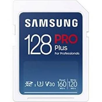 Samsung PRO Plus 128GB SDXC UHS-I U3 160MB/s Full HD & 4K UHD Speicherkarte