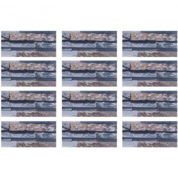 Pegatinas decorativas de azulejos de PVC, autoadhesivas e impermeables, 12 piezas