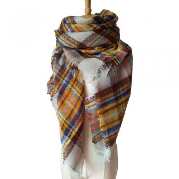 Ladies' Striped Foulard Wrap Scarf