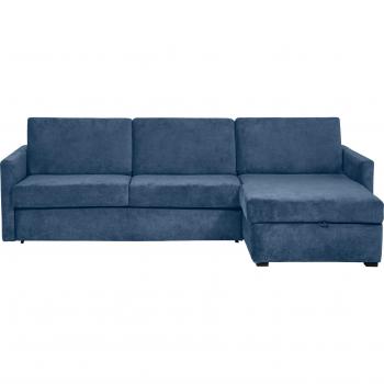 Places of Style GOLDPOINT Schlafsofa 264 cm – L‑Form, blau