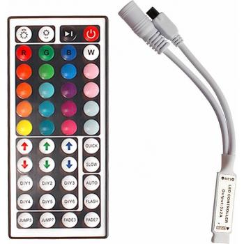RGBW 2.4G Touch Screen LED Controller with IR Remote for 5050 LED Strips (DC12-24V)