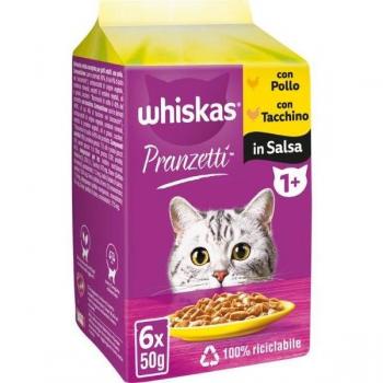 Whiskas Pranzetti Multipack 6 pezzi da 50 gr