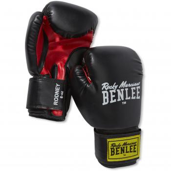 Benlee Guantoni Da Boxe Pelle Artificiali BLACK / RED 14 OZ