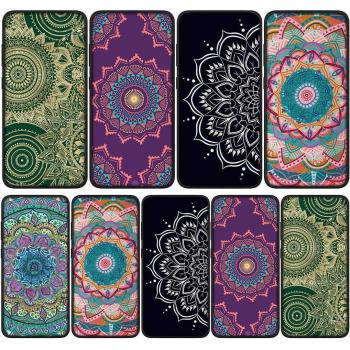 Estuche Florido OPPO A15 con Patrón Mandala