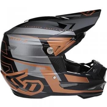 Protection de tête Cross 6D ATR‑2 Mach Bronze-Gris-Noir