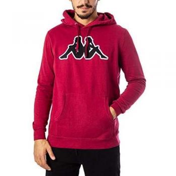 Herrenkapuzensweater Kappa Bordeaux, XXL, mit Markenzeichen-Print