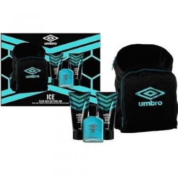 Conjunto Umbro Ice 75ml EDT + 150ml Champú y Acondicionador + 150ml Gel de Ducha + Mochila