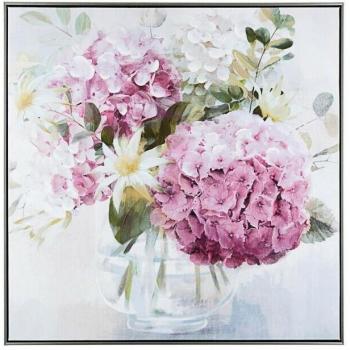 Leinwandbild Blumenstrauß Nr. 1, 82x82 cm