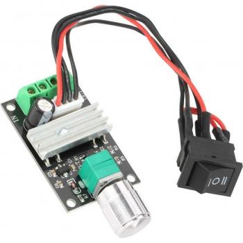 Reversible PWM Motor Speed Controller 6V 12V 24V 3A with Switch