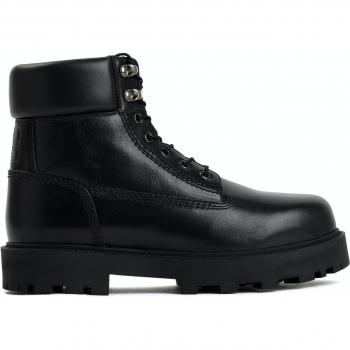 Givenchy Black Padded Collar Lace-up Boots for Men, Size 10 US
