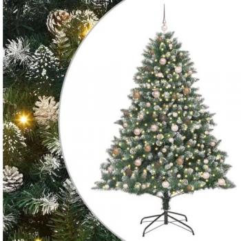 Sapin de Noël Artificiel avec 300 LEDs Vertes – 210 cm